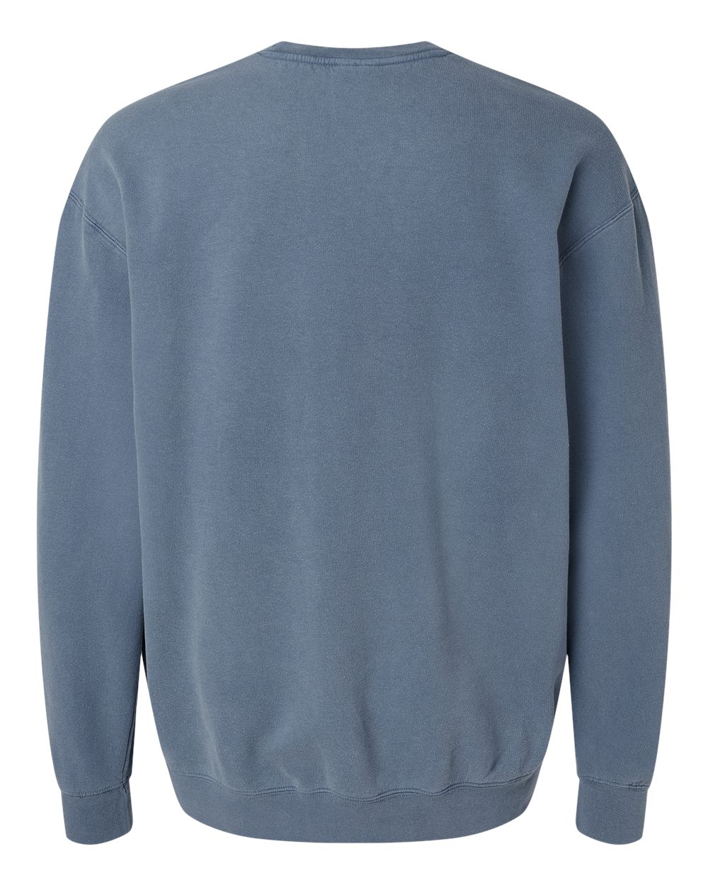 Unisex Garment-Dyed Lightweight Fleece Crewneck Sweatshirt - Back - B00808983 - Blue Jean