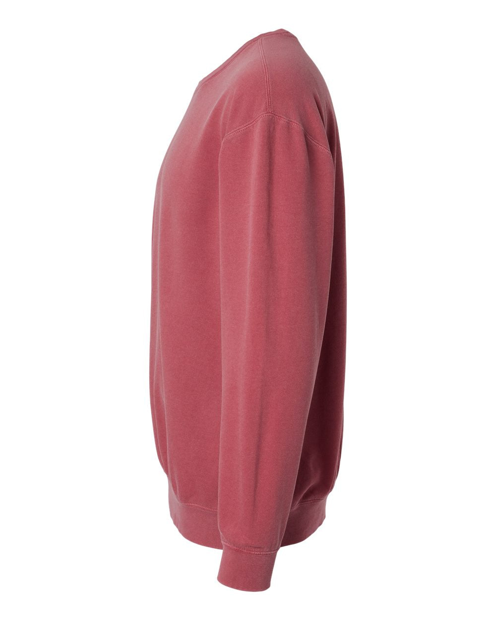 Unisex Garment-Dyed Lightweight Fleece Crewneck Sweatshirt - DirectSide - B00808223 - Crimson