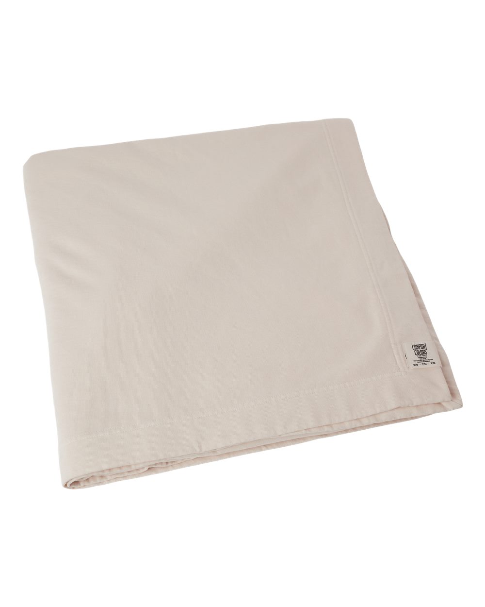 Garment-Dyed Fleece Dorm Blanket - Front - B01208240 - Ivory