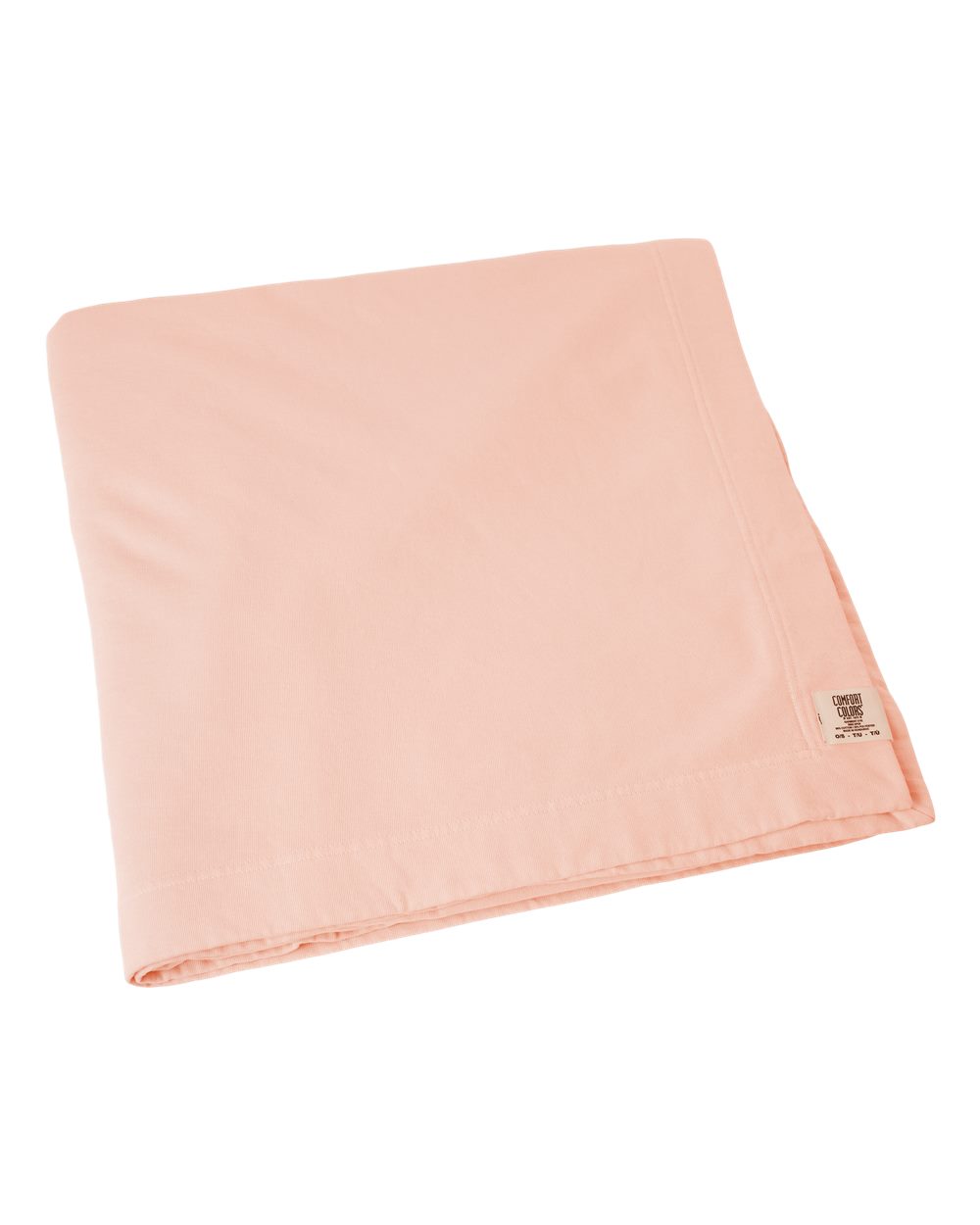 Garment-Dyed Fleece Dorm Blanket - Front - B01208660 - Peachy