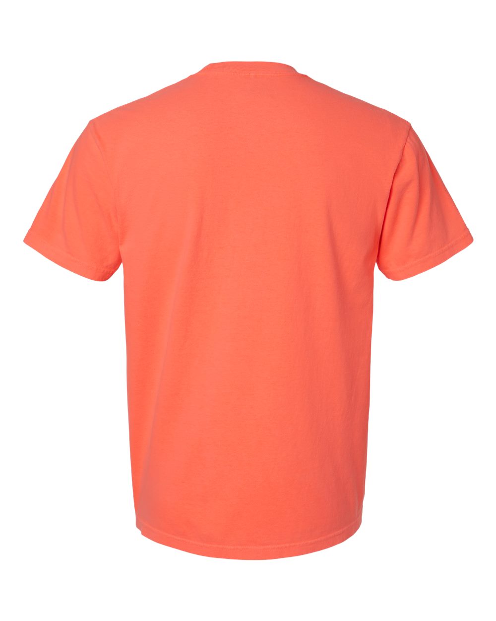 Garment-Dyed Heavyweight T-Shirt - Back - B00708153 - Neon Red Orange