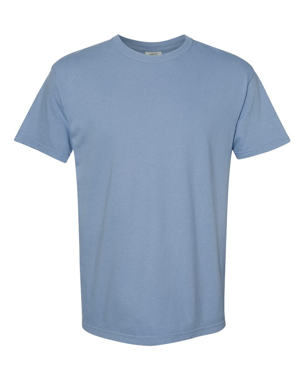 Garment-Dyed Heavyweight T-Shirt - Front - B00708263 - Washed Denim