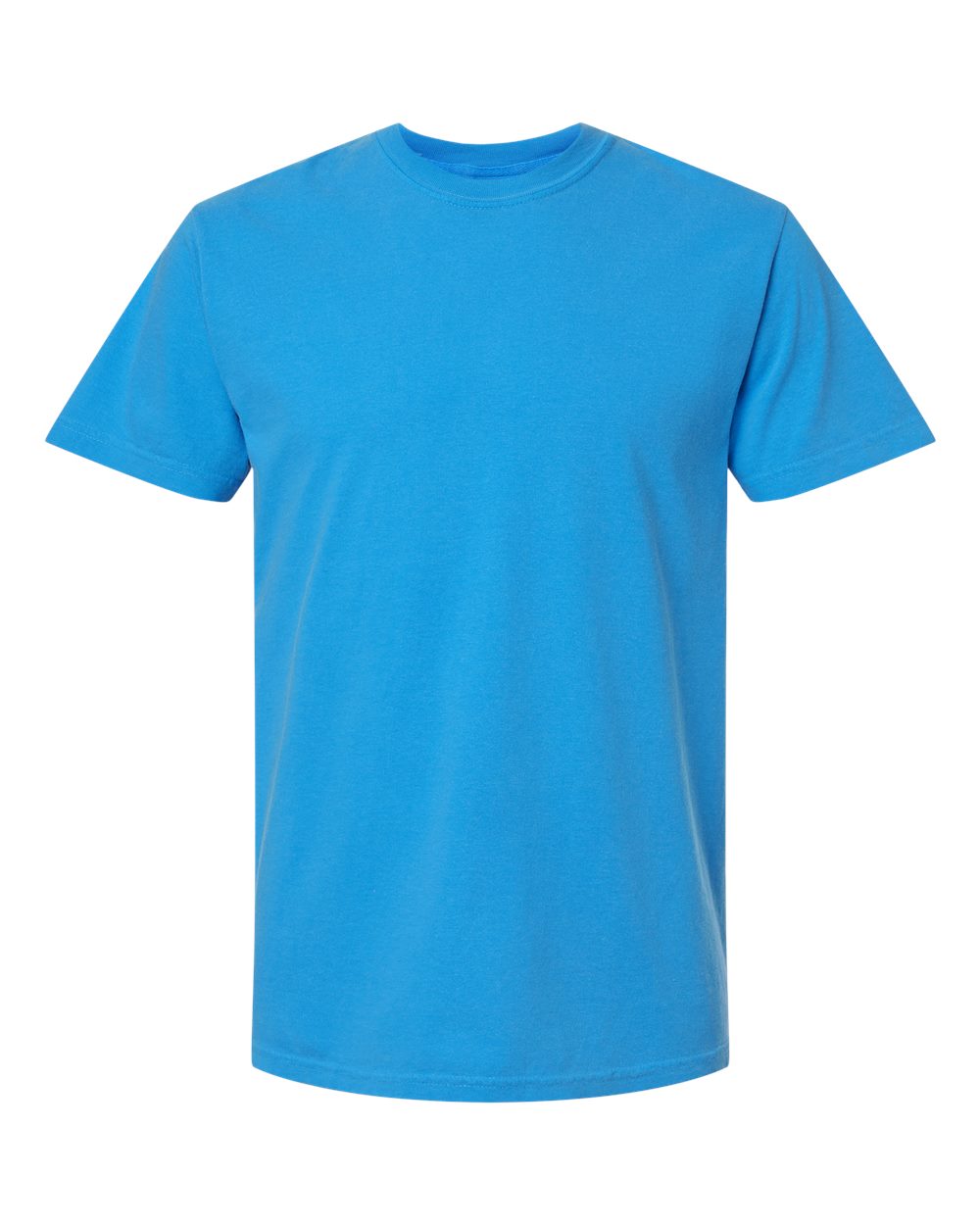 Garment-Dyed Heavyweight T-Shirt - Front - B00708973 - Royal Caribe