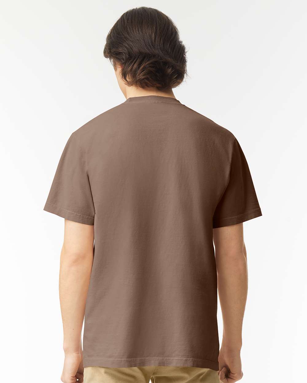 Garment-Dyed Heavyweight T-Shirt - OnModelBack - B00708203 - Espresso