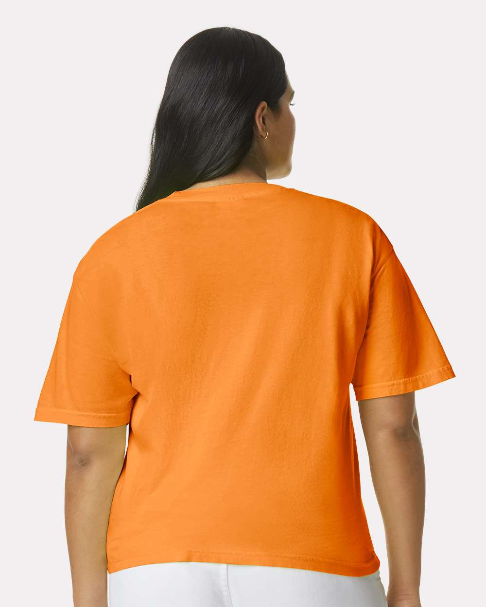 Garment-Dyed Heavyweight T-Shirt - OnModelBack - B00708253 - Bright Orange