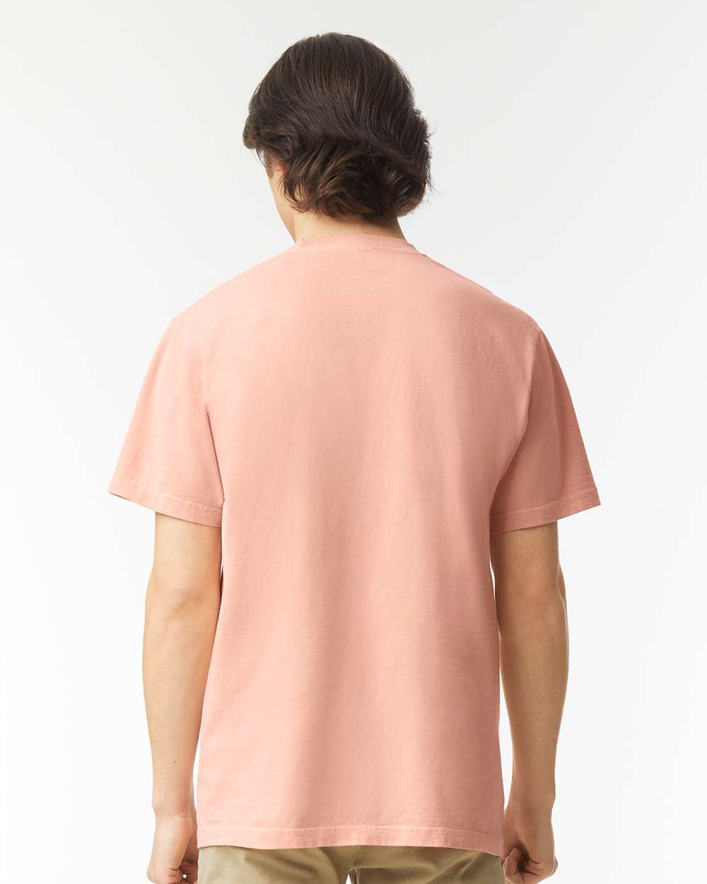 Garment-Dyed Heavyweight T-Shirt - OnModelBack - B00708353 - Peachy
