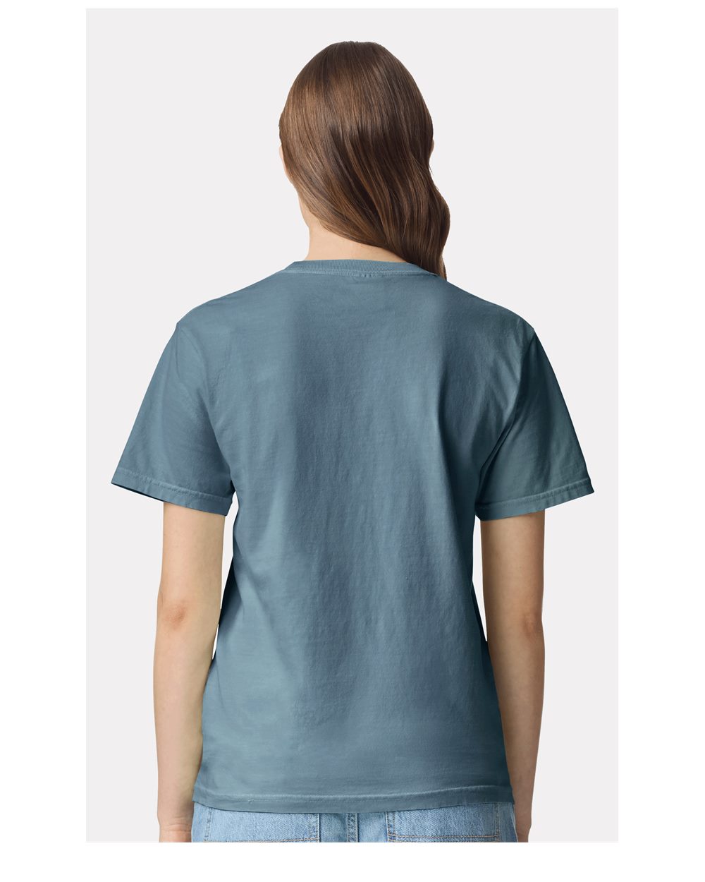 Garment-Dyed Heavyweight T-Shirt - OnModelBack - B00708373 - Ice Blue