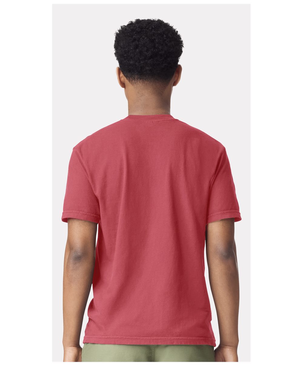 Garment-Dyed Heavyweight T-Shirt - OnModelBack - B00708703 - Chili