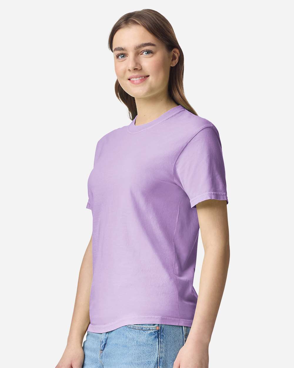 Garment-Dyed Heavyweight T-Shirt - OnModelSide - B00708213 - Orchid