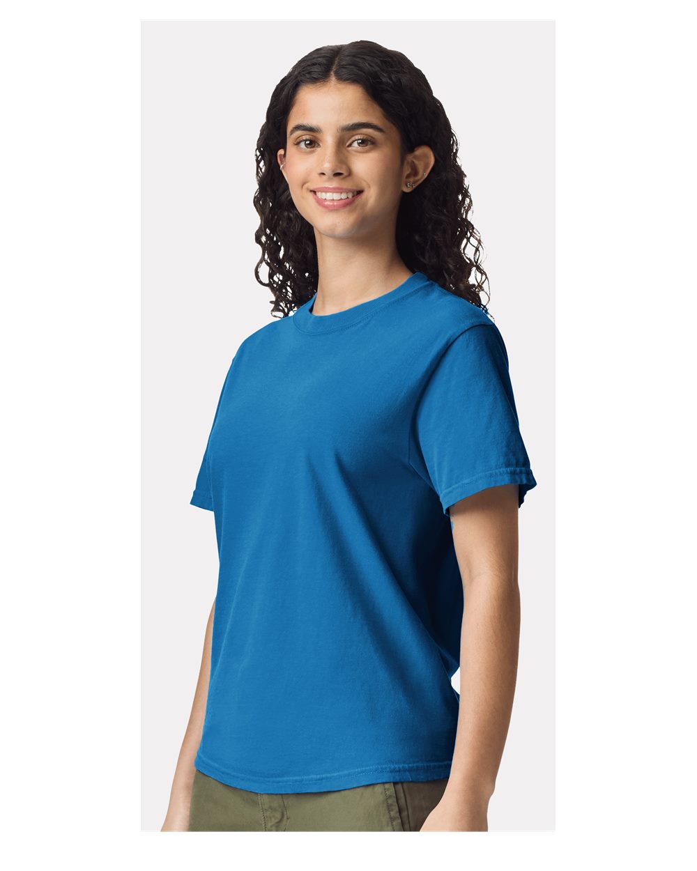 Garment-Dyed Heavyweight T-Shirt - OnModelSide - B00708973 - Royal Caribe