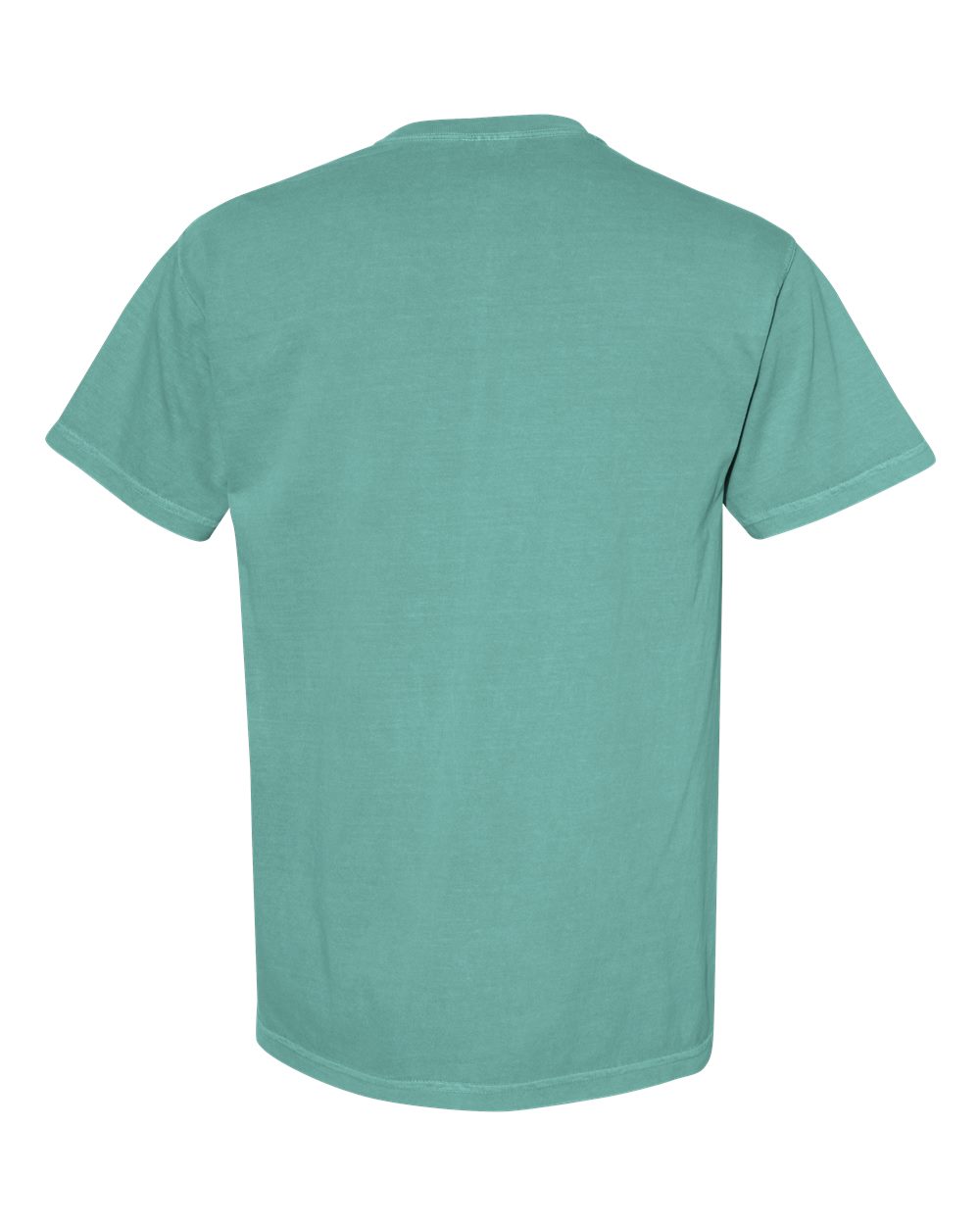 Garment-Dyed Heavyweight Pocket T-Shirt - Back - B08508053 - Seafoam