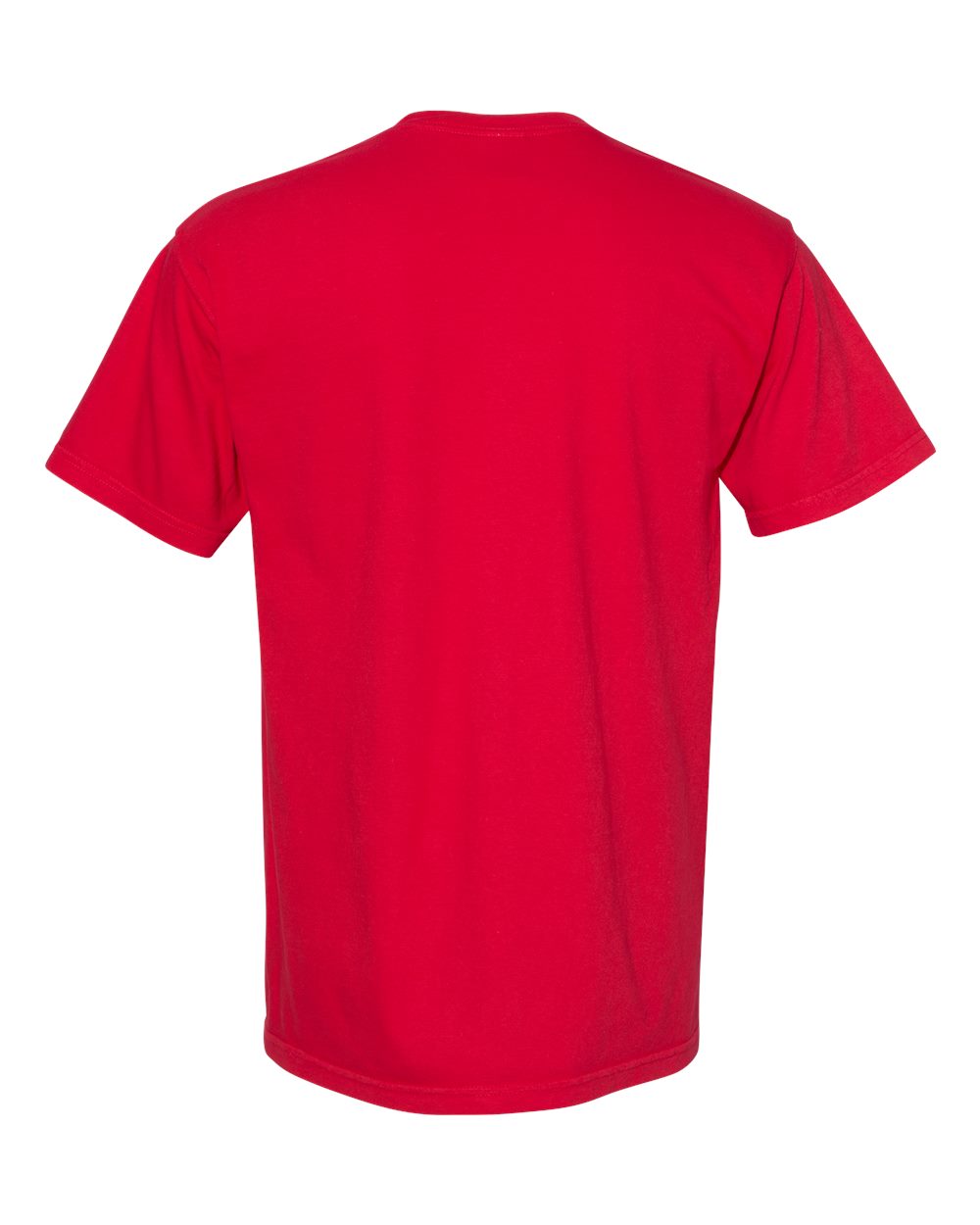 Garment-Dyed Heavyweight Pocket T-Shirt - Back - B08508073 - Red