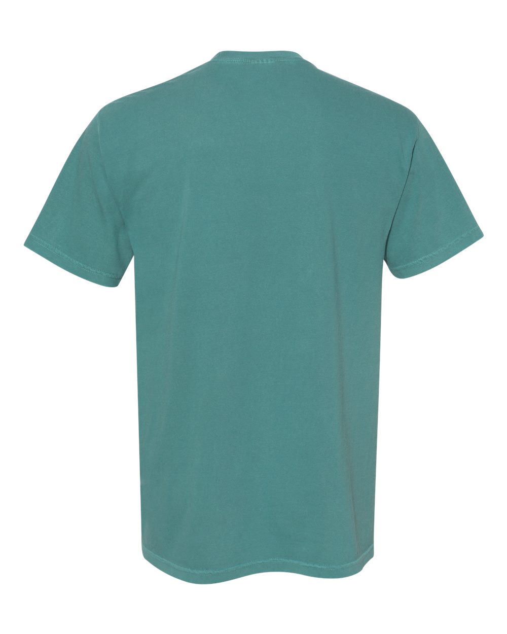 Garment-Dyed Heavyweight Pocket T-Shirt - Back - B08508233 - Emerald