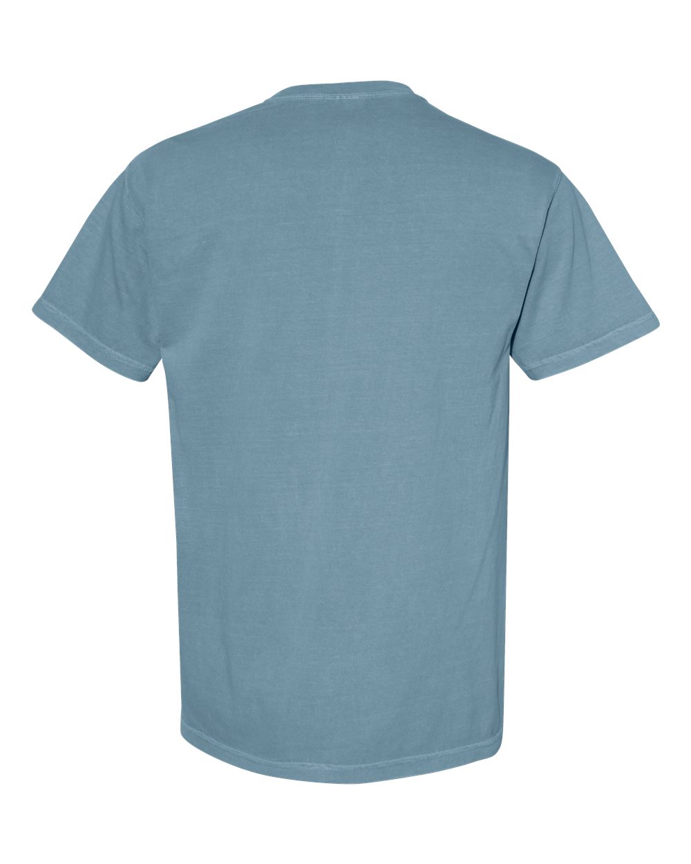 Garment-Dyed Heavyweight Pocket T-Shirt - Back - B08508373 - Ice Blue