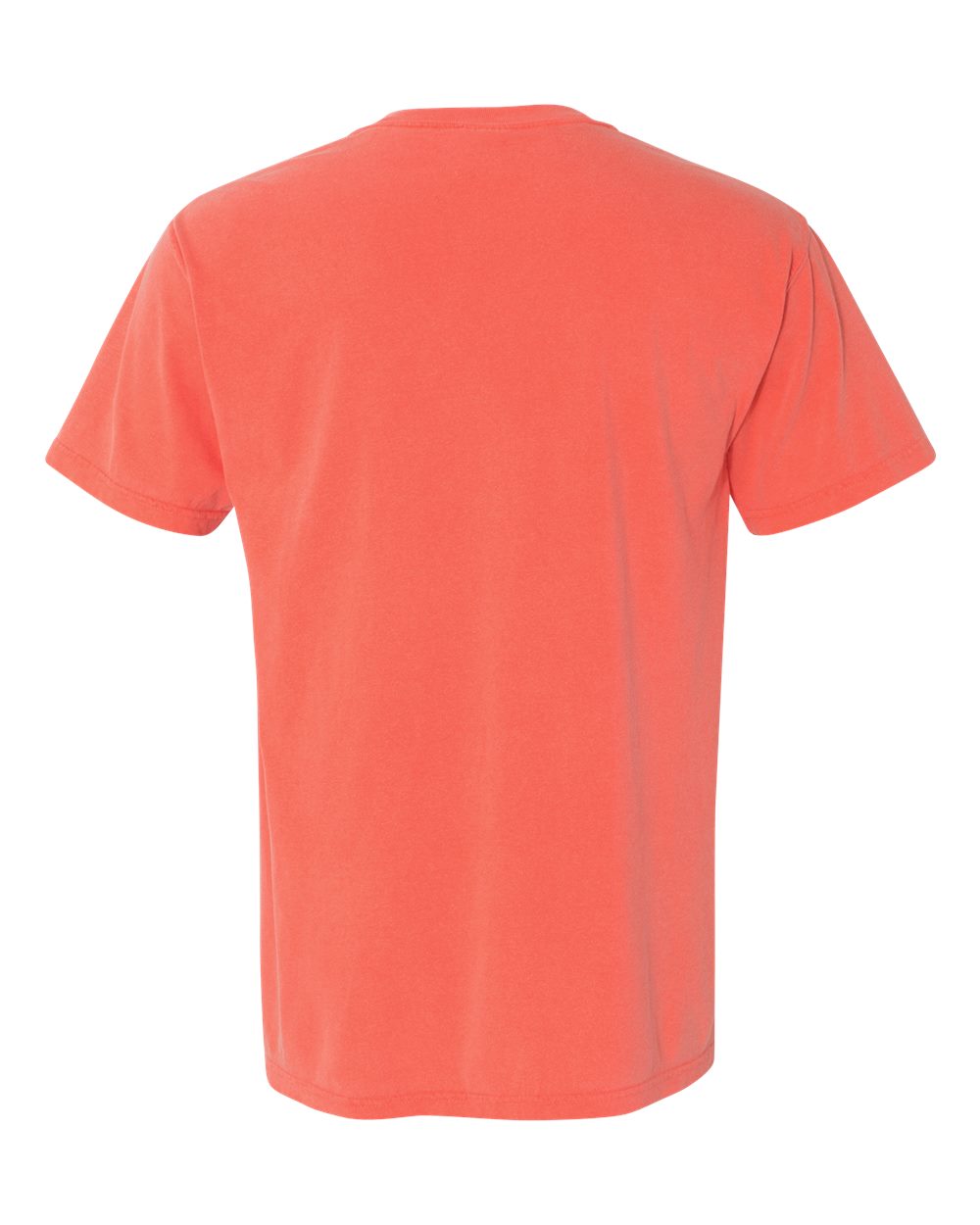 Garment-Dyed Heavyweight Pocket T-Shirt - Back - B08508513 - Bright Salmon