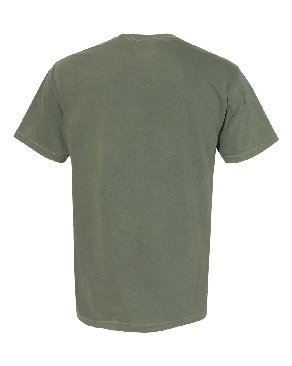 Garment-Dyed Heavyweight Pocket T-Shirt - Back - B08508653 - Moss