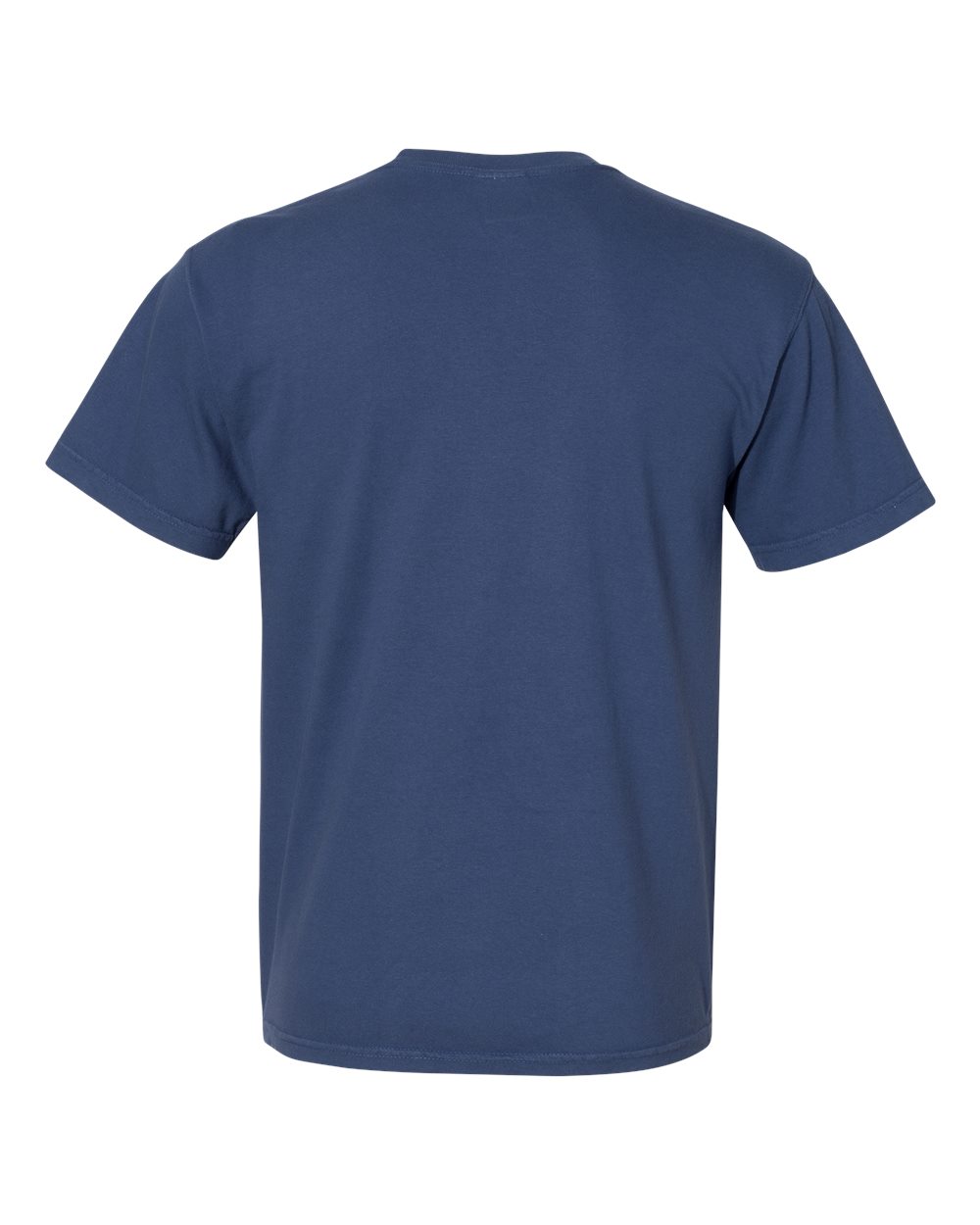 Garment-Dyed Heavyweight Pocket T-Shirt - Back - B08508753 - China Blue
