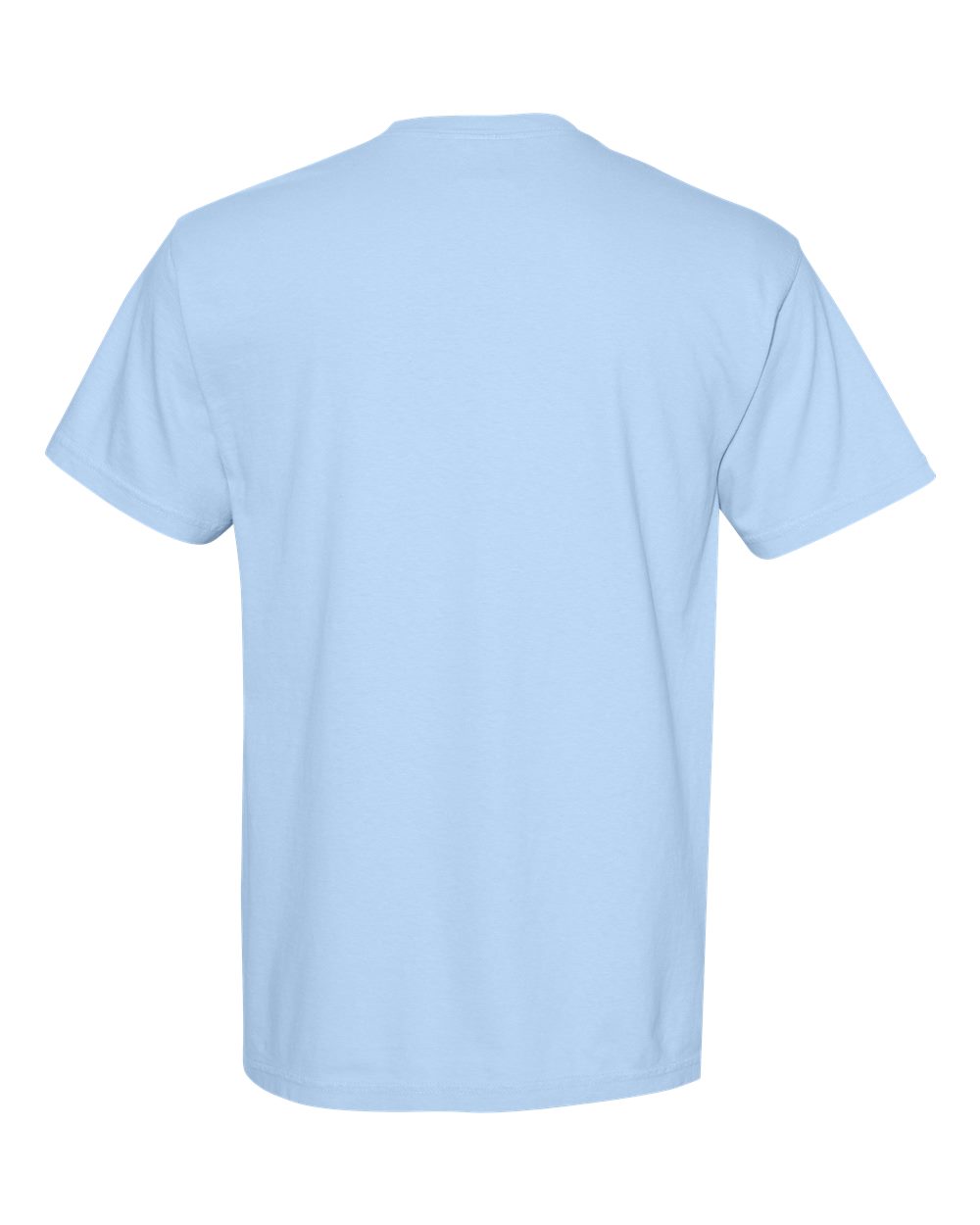 Garment-Dyed Heavyweight Pocket T-Shirt - Back - B08508843 - Hydrangea