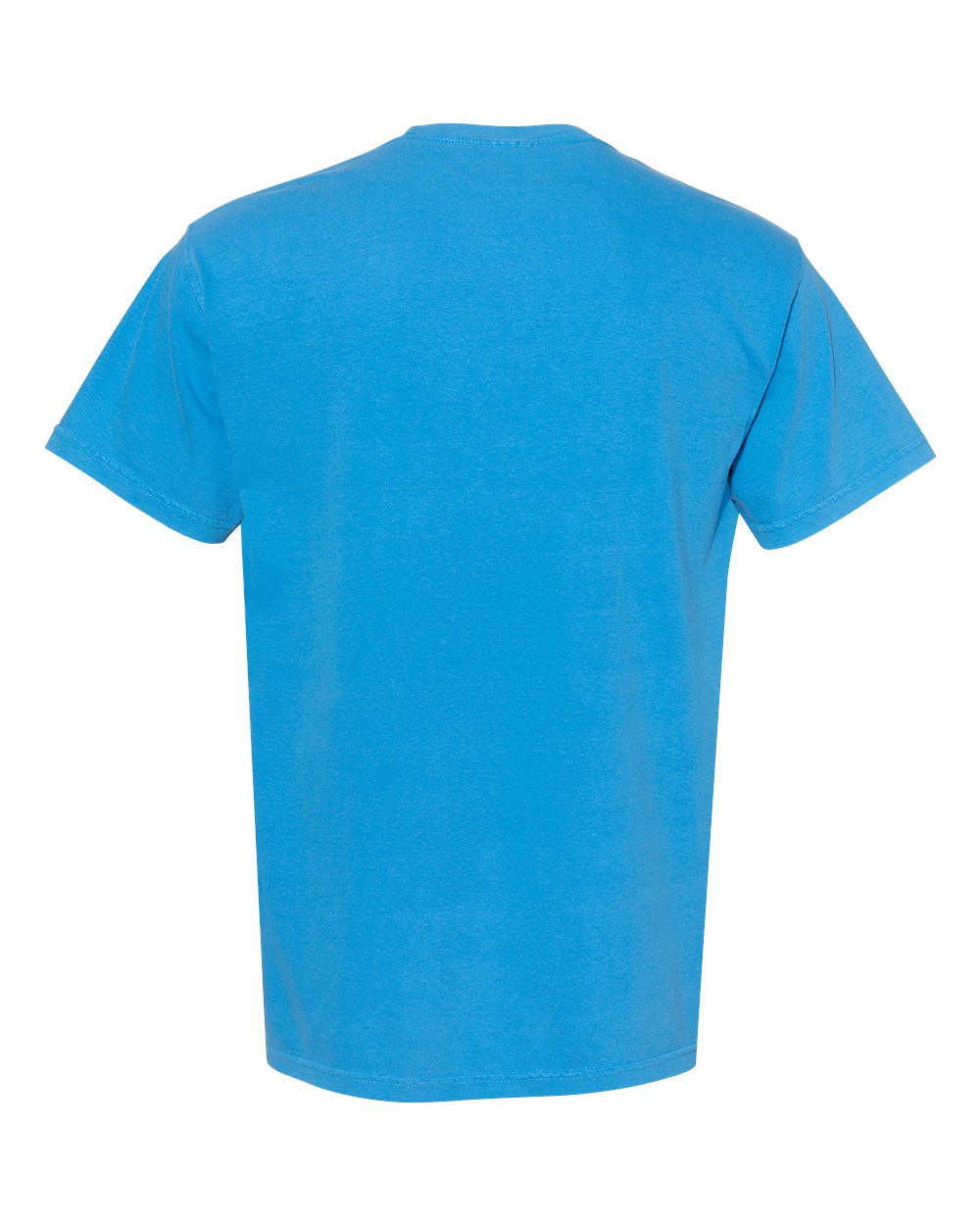 Garment-Dyed Heavyweight Pocket T-Shirt - Back - B08508973 - Royal Caribe