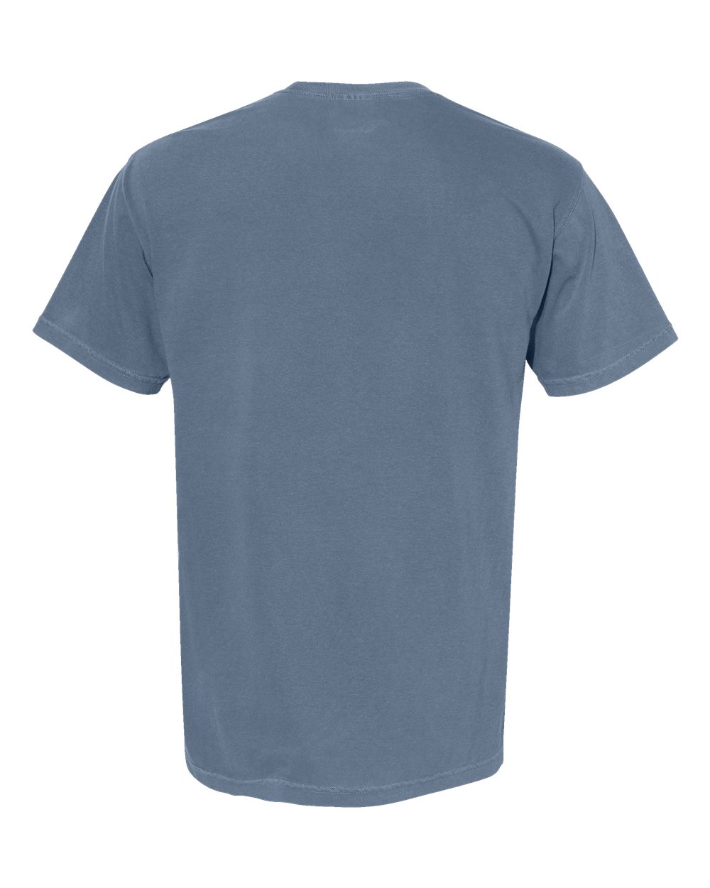 Garment-Dyed Heavyweight Pocket T-Shirt - Back - B08508983 - Blue Jean