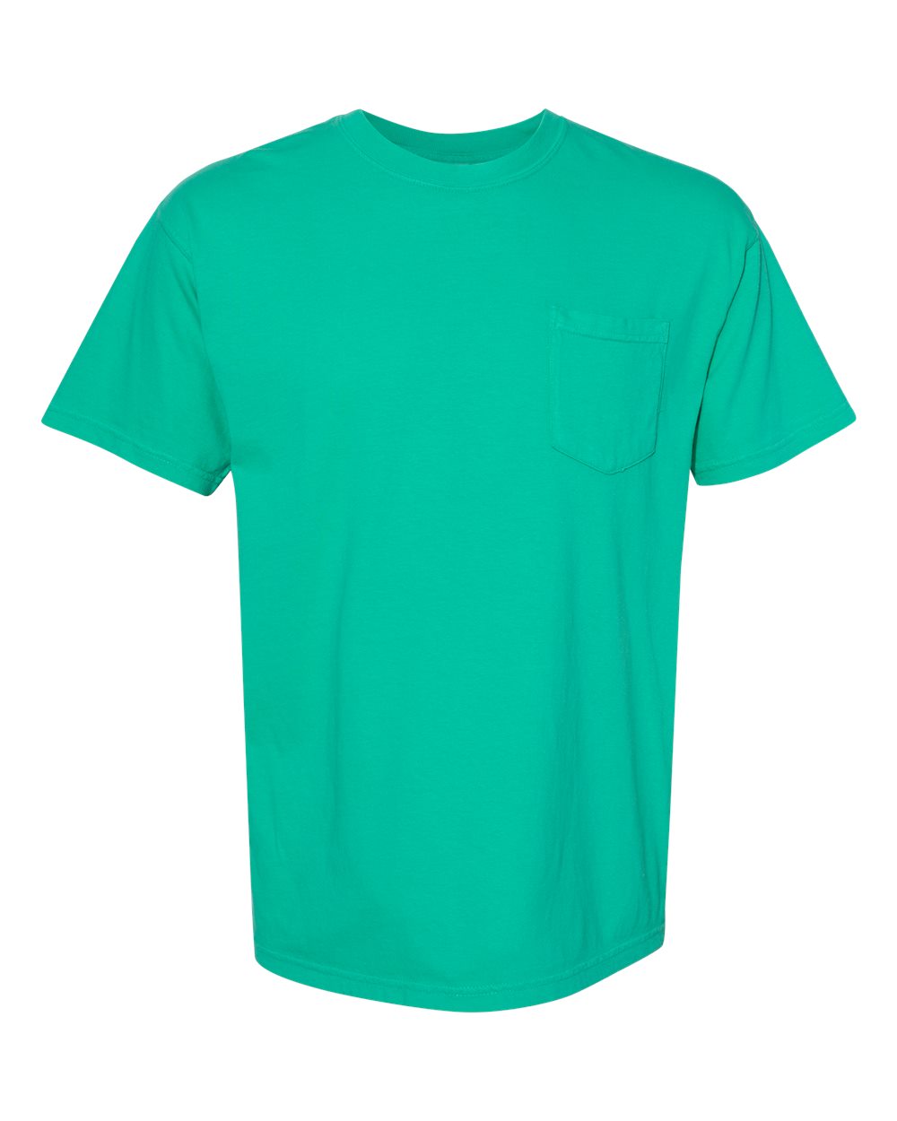 Garment-Dyed Heavyweight Pocket T-Shirt - Front - B08508183 - Island Green