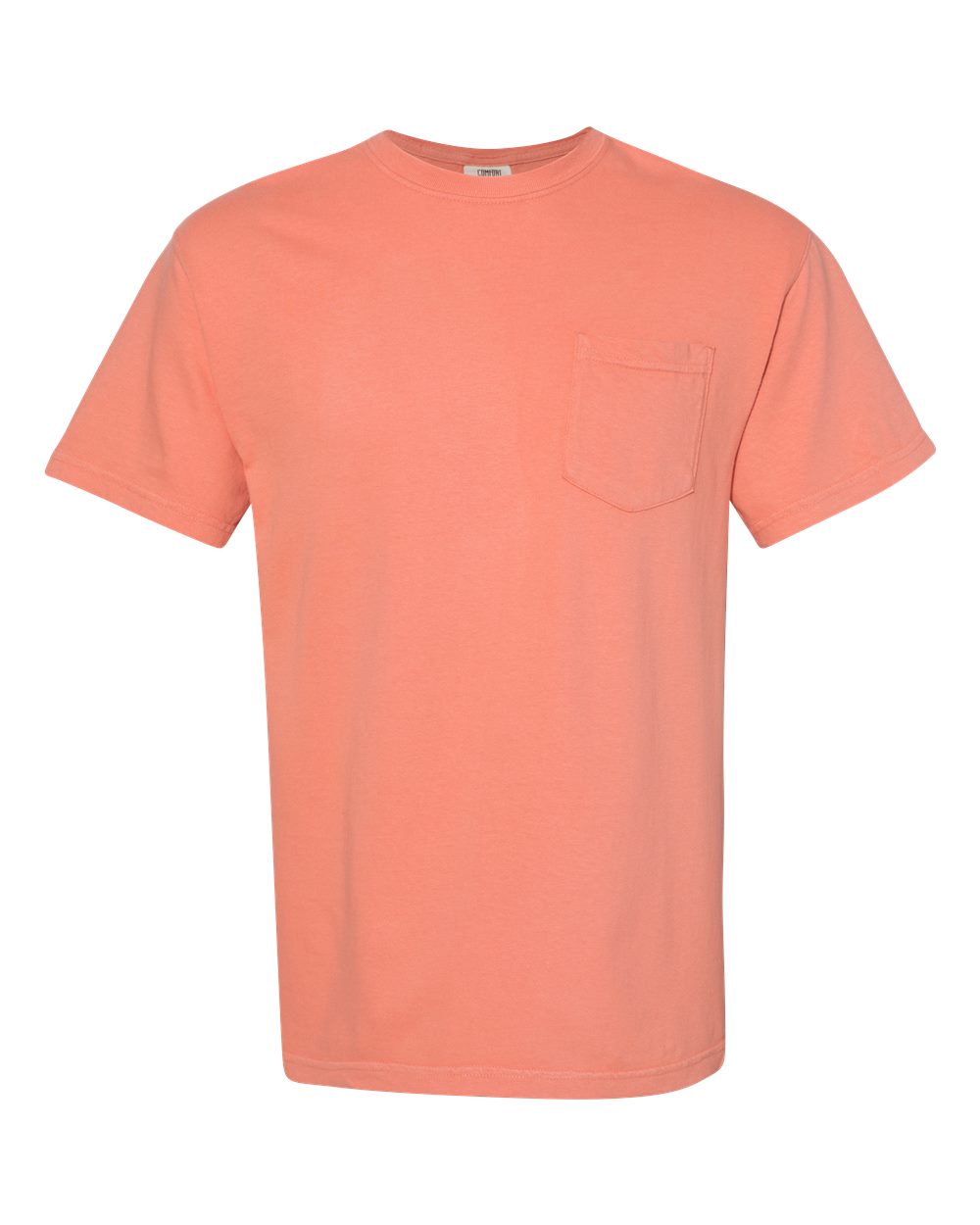 Garment-Dyed Heavyweight Pocket T-Shirt - Front - B08508363 - Terracotta
