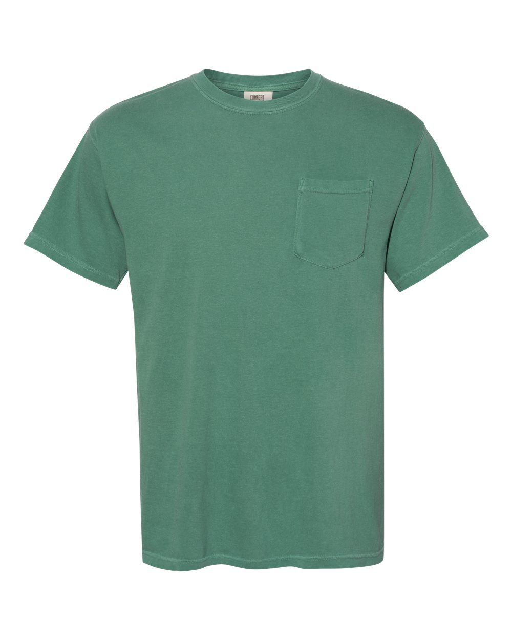 Garment-Dyed Heavyweight Pocket T-Shirt - Front - B08508393 - Light Green