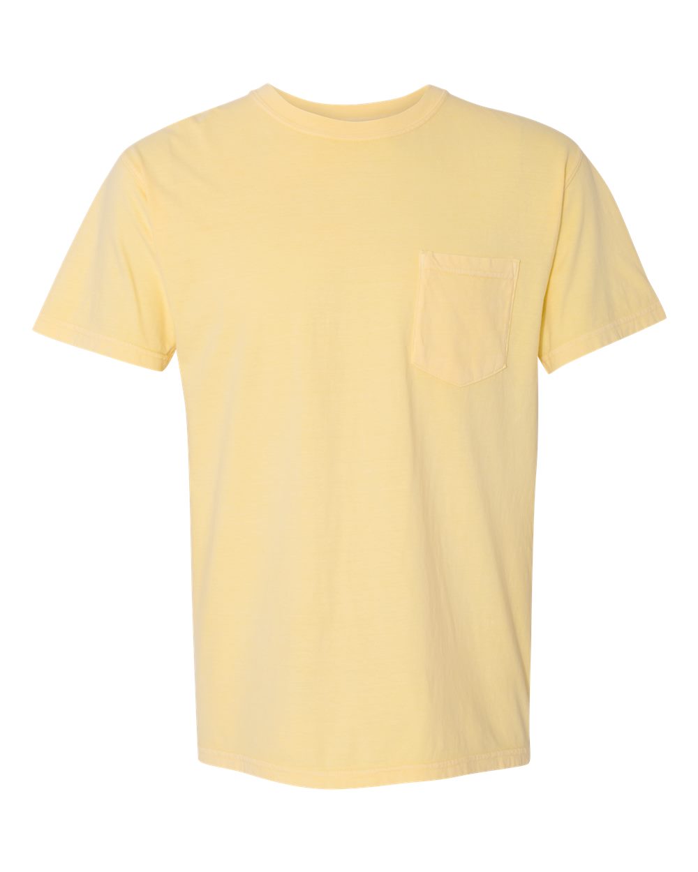 Garment-Dyed Heavyweight Pocket T-Shirt - Front - B08508413 - Butter