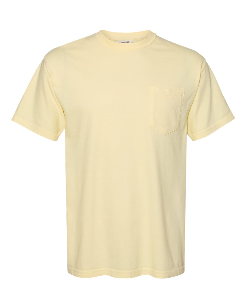 Garment-Dyed Heavyweight Pocket T-Shirt - Front - B08508433 - Banana