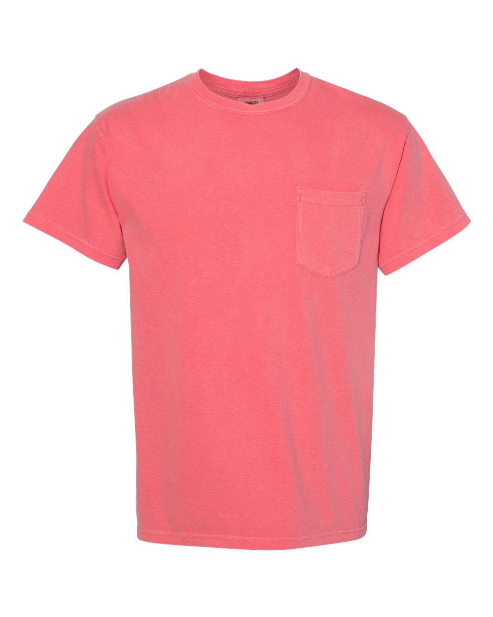 Garment-Dyed Heavyweight Pocket T-Shirt - Front - B08508463 - Watermelon