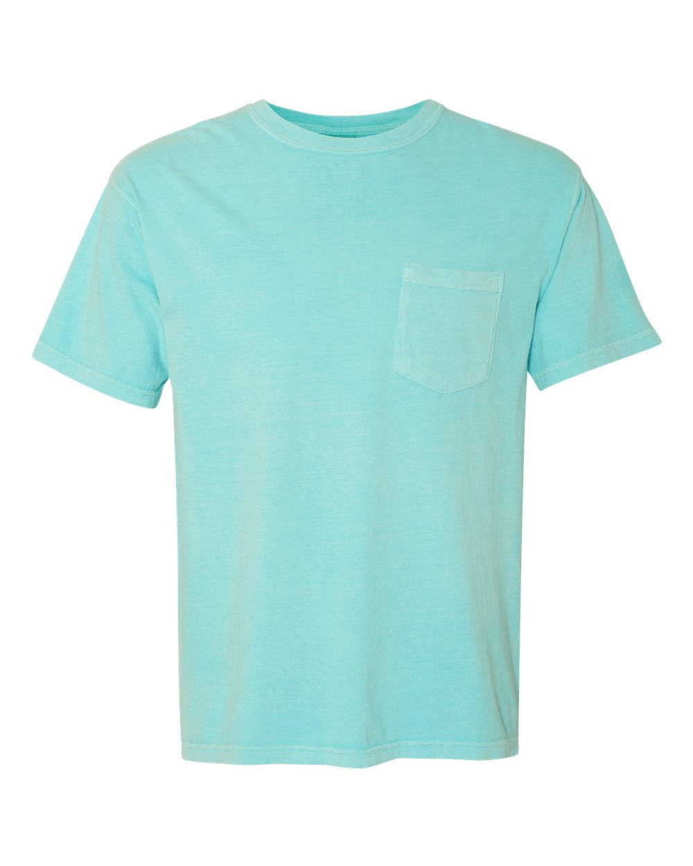 Garment-Dyed Heavyweight Pocket T-Shirt - Front - B08508473 - Chalky Mint