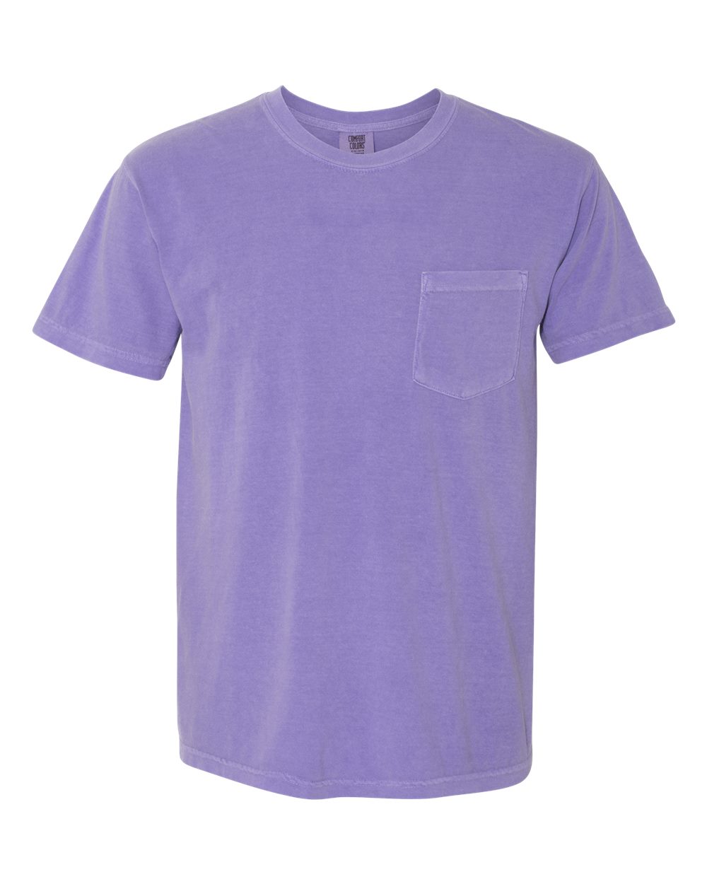 Garment-Dyed Heavyweight Pocket T-Shirt - Front - B08508573 - Violet