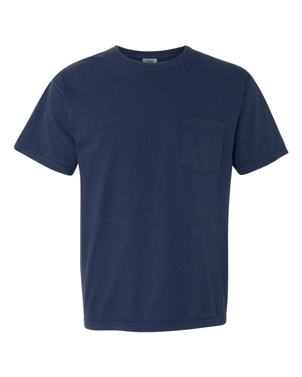 Garment-Dyed Heavyweight Pocket T-Shirt - Front - B08508623 - True Navy