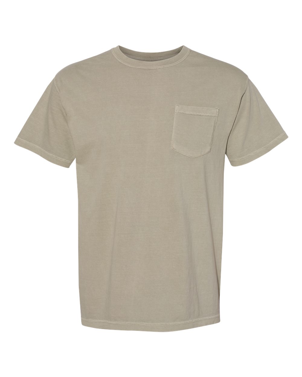 Garment-Dyed Heavyweight Pocket T-Shirt - Front - B08508733 - Sandstone