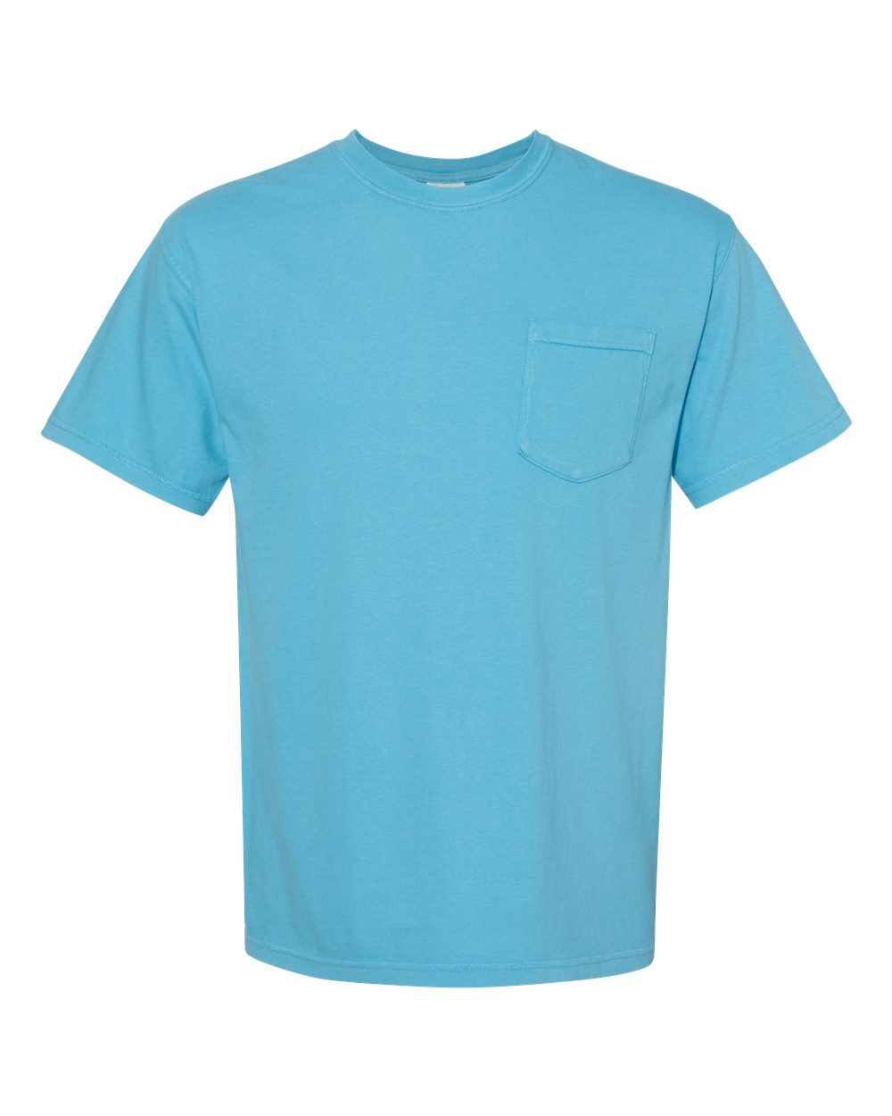 Garment-Dyed Heavyweight Pocket T-Shirt - Front - B08508743 - Sapphire