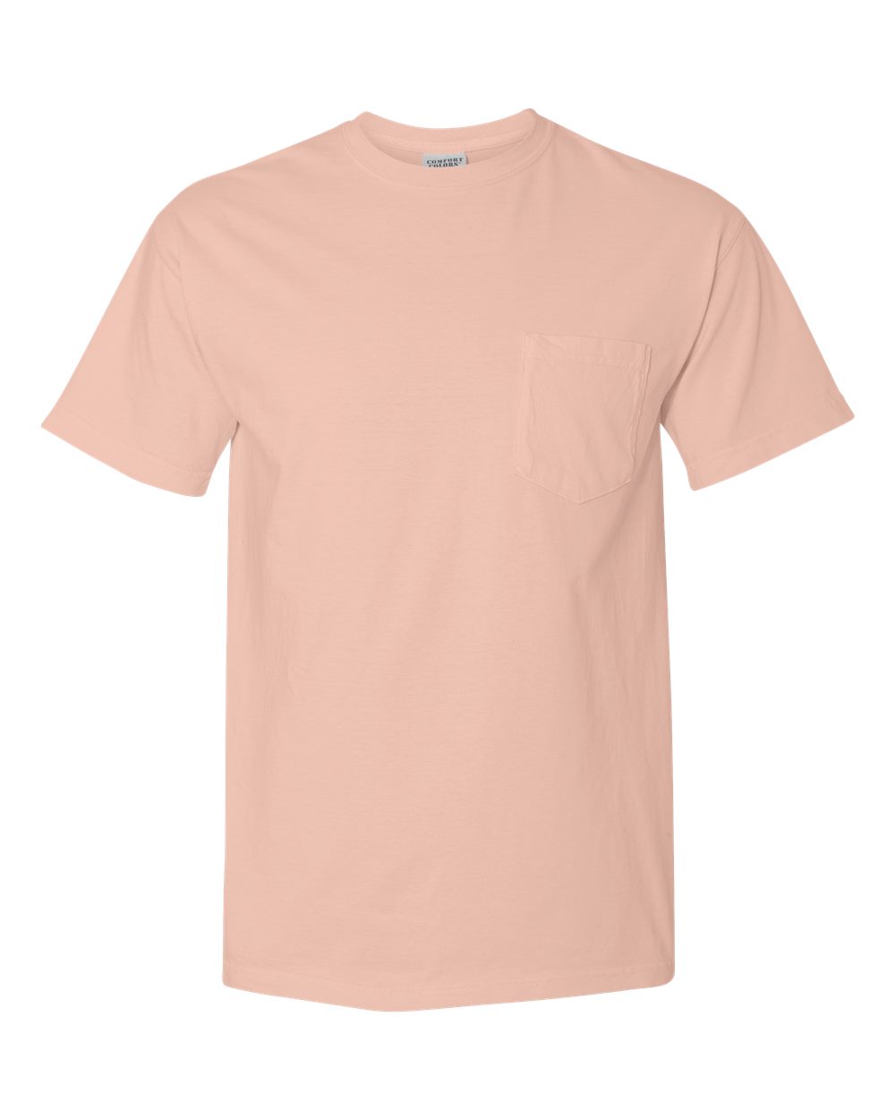 Garment-Dyed Heavyweight Pocket T-Shirt - Front - B08508783 - Peachy