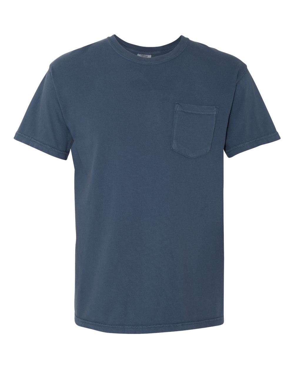 Garment-Dyed Heavyweight Pocket T-Shirt - Front - B08508863 - Midnight