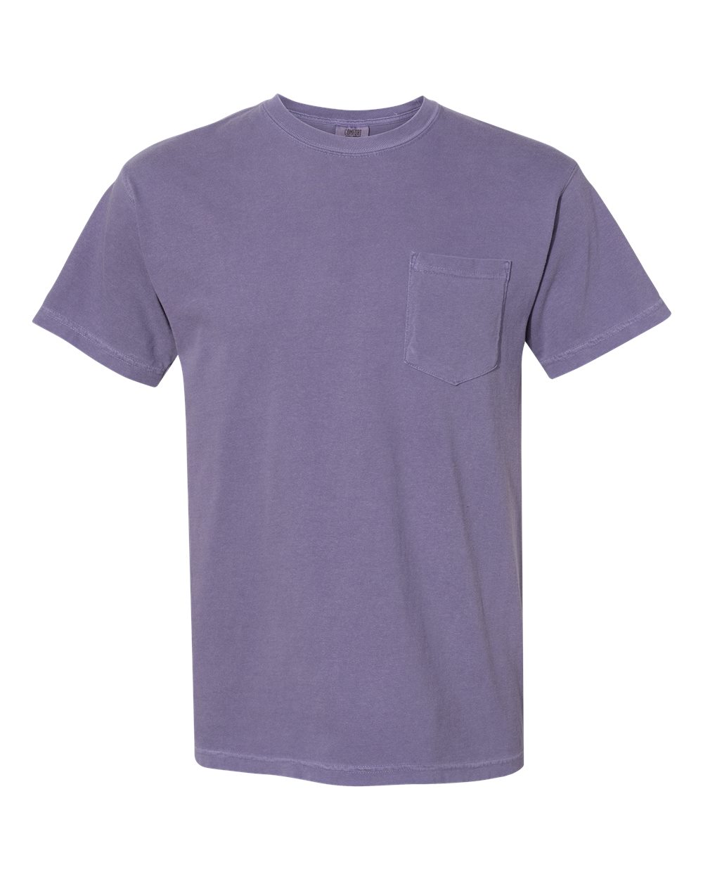 Garment-Dyed Heavyweight Pocket T-Shirt - Front - B08508883 - Grape