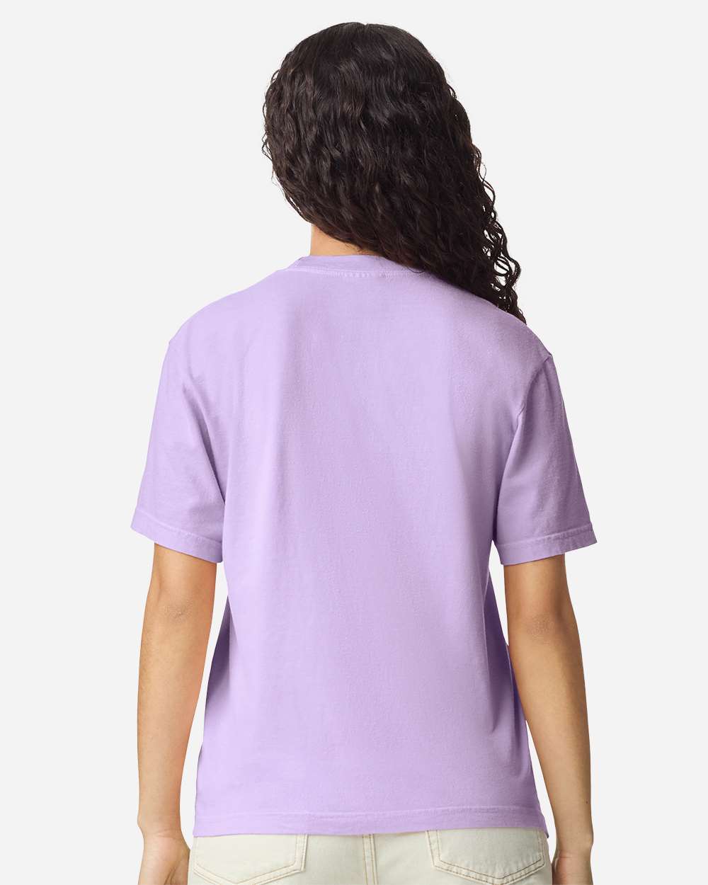Garment-Dyed Heavyweight Pocket T-Shirt - OnModelBack - B08508213 - Orchid