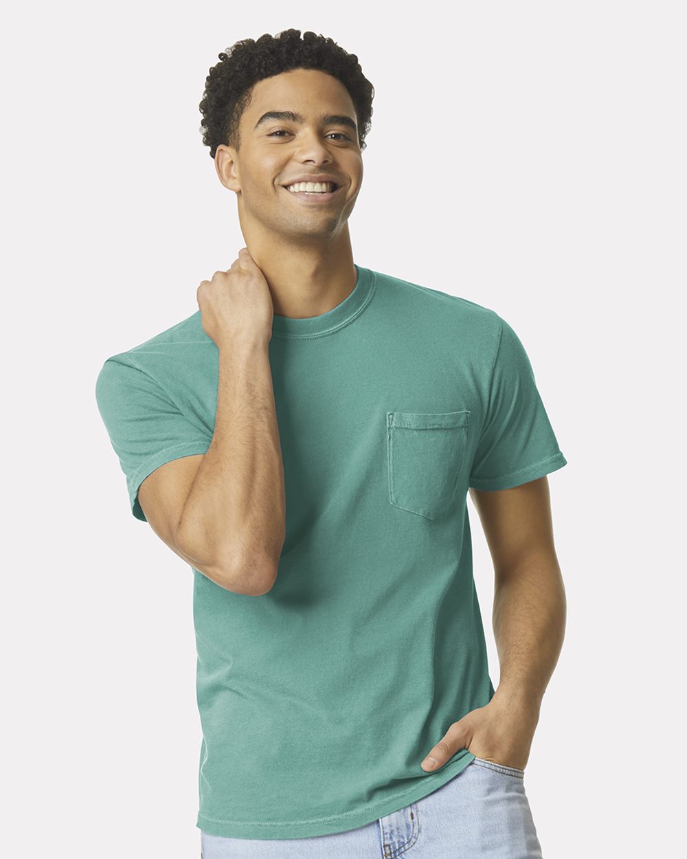 Garment-Dyed Heavyweight Pocket T-Shirt - styleImage