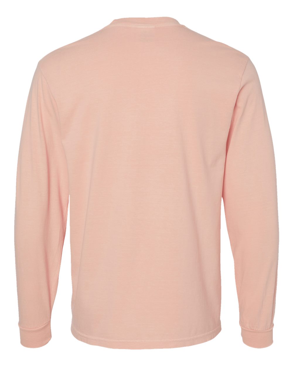 Garment-Dyed Heavyweight Long Sleeve T-Shirt - Back - B08108073 - Peachy