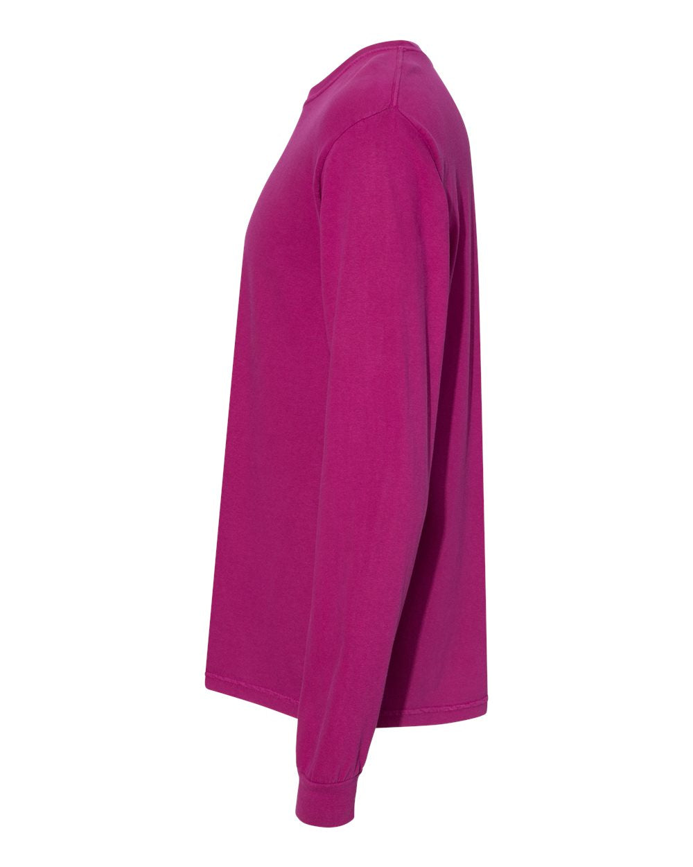 Garment-Dyed Heavyweight Long Sleeve T-Shirt - DirectSide - B08108398 - Boysenberry