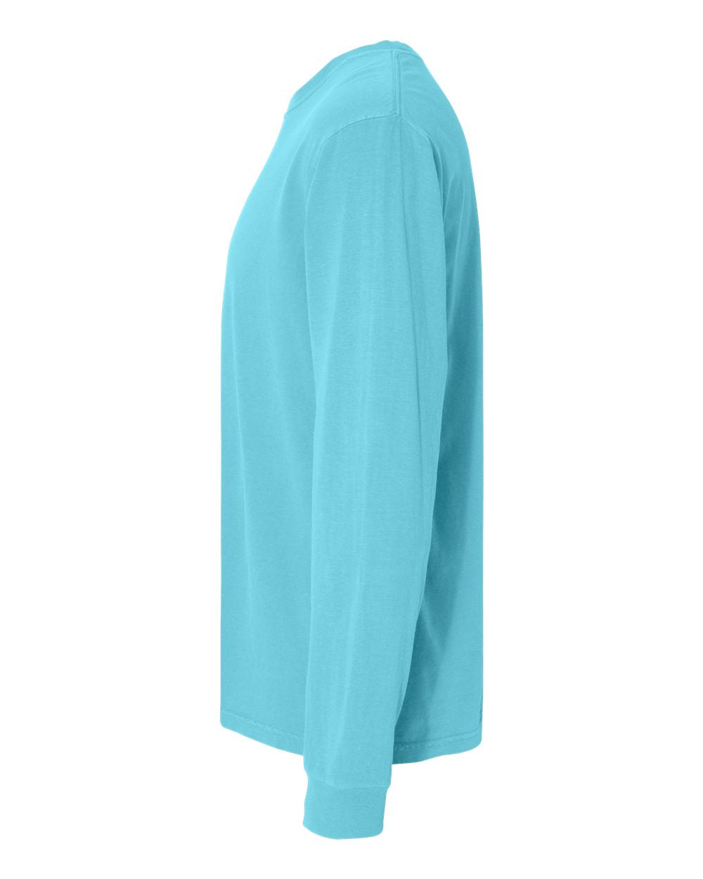 Garment-Dyed Heavyweight Long Sleeve T-Shirt - DirectSide - B08108633 - Lagoon