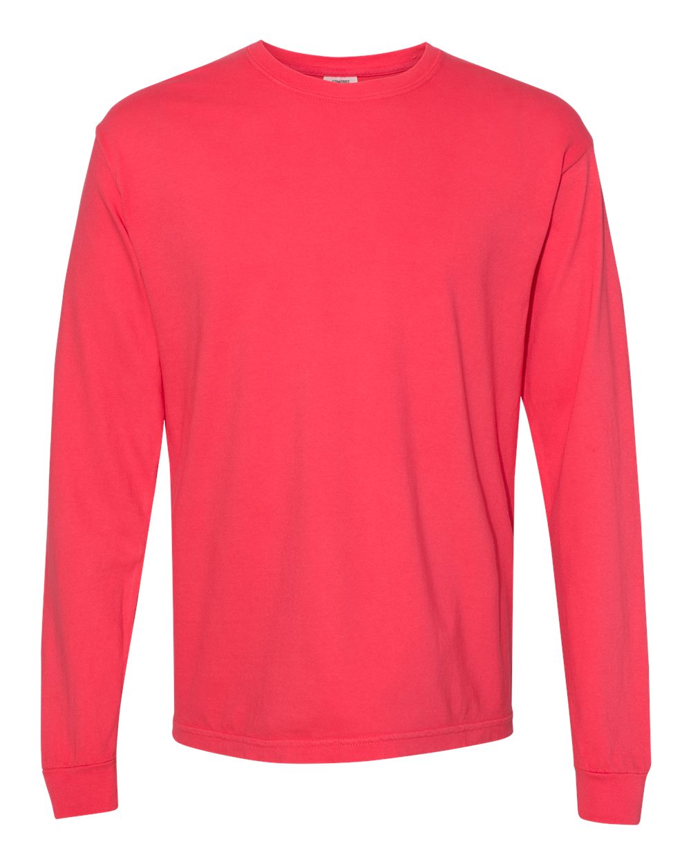 Garment-Dyed Heavyweight Long Sleeve T-Shirt - Front - B08108013 - Paprika