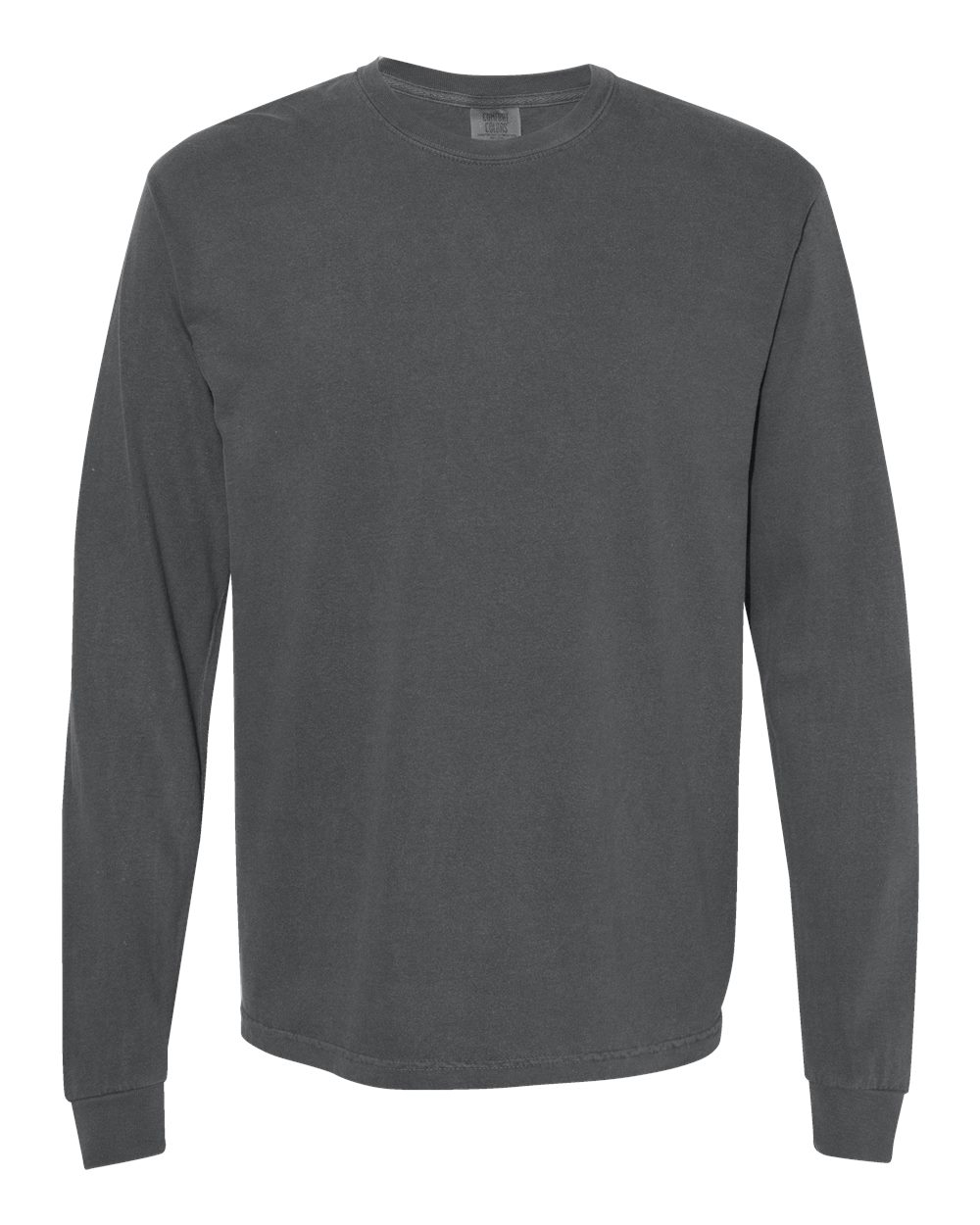 Garment-Dyed Heavyweight Long Sleeve T-Shirt - Front - B08108093 - Pepper