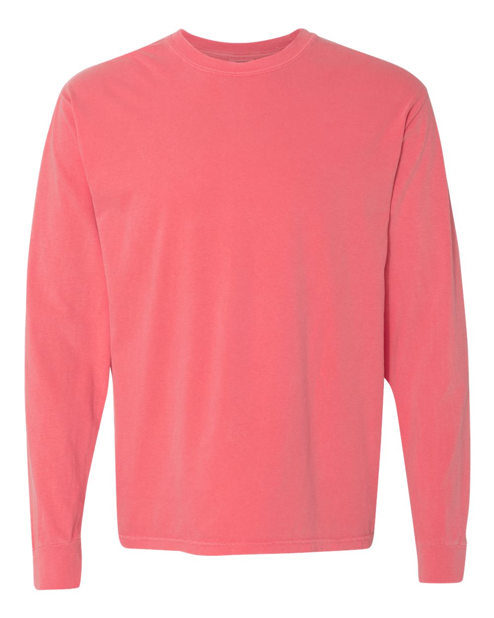 Garment-Dyed Heavyweight Long Sleeve T-Shirt - Front - B08108463 - Watermelon