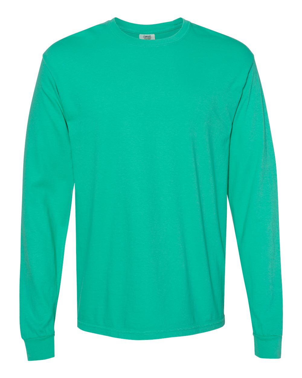 Garment-Dyed Heavyweight Long Sleeve T-Shirt - Front - B08108743 - Island Green