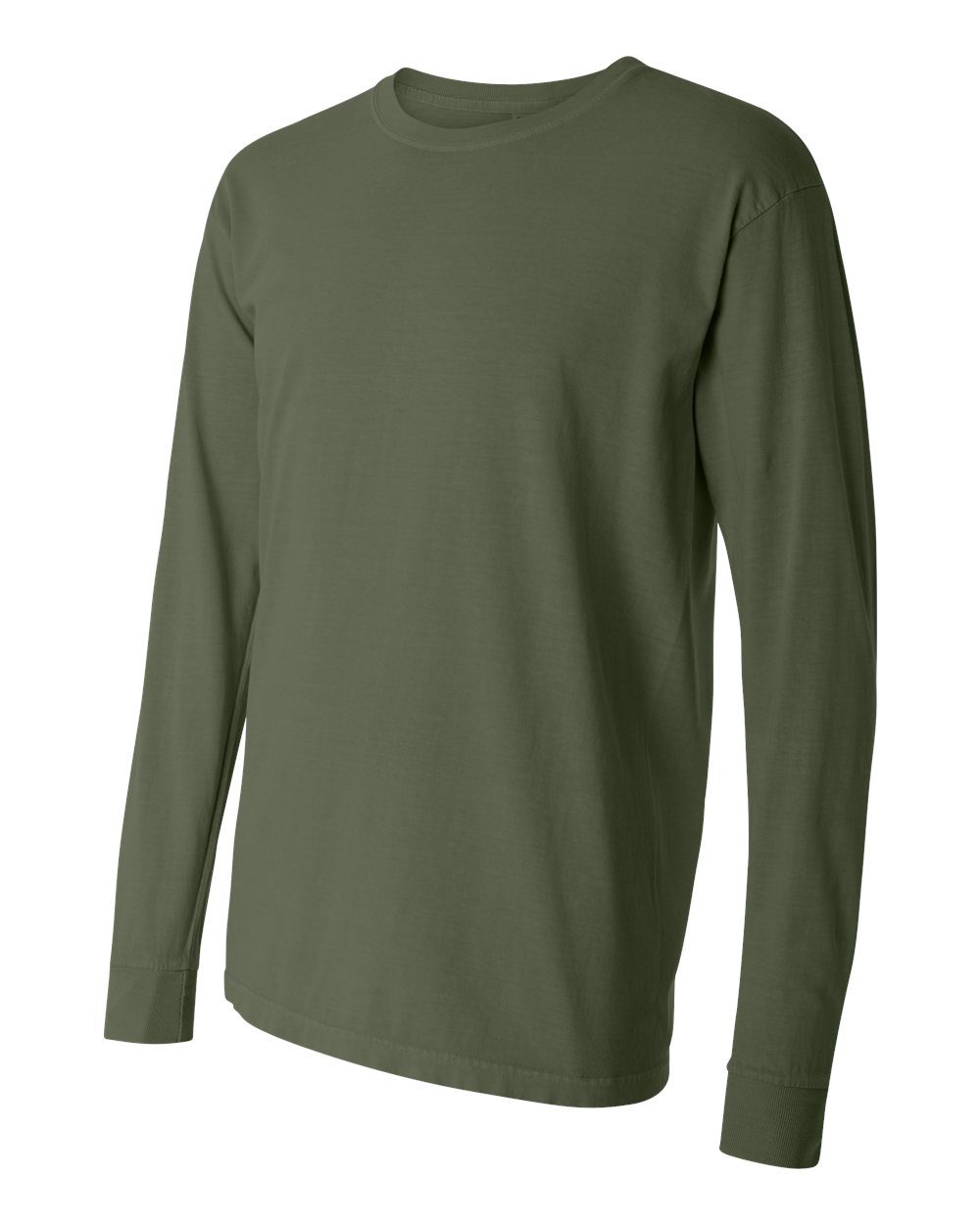 Garment-Dyed Heavyweight Long Sleeve T-Shirt - Side - B08108643 - Hemp