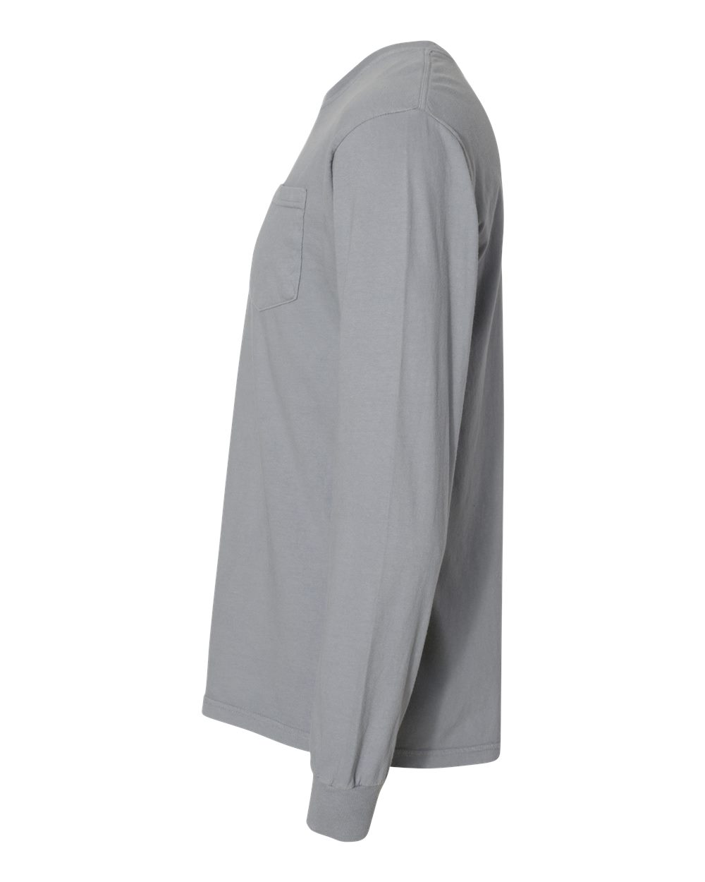 Garment-Dyed Heavyweight Long Sleeve Pocket T-Shirt - DirectSide - B18508593 - Granite