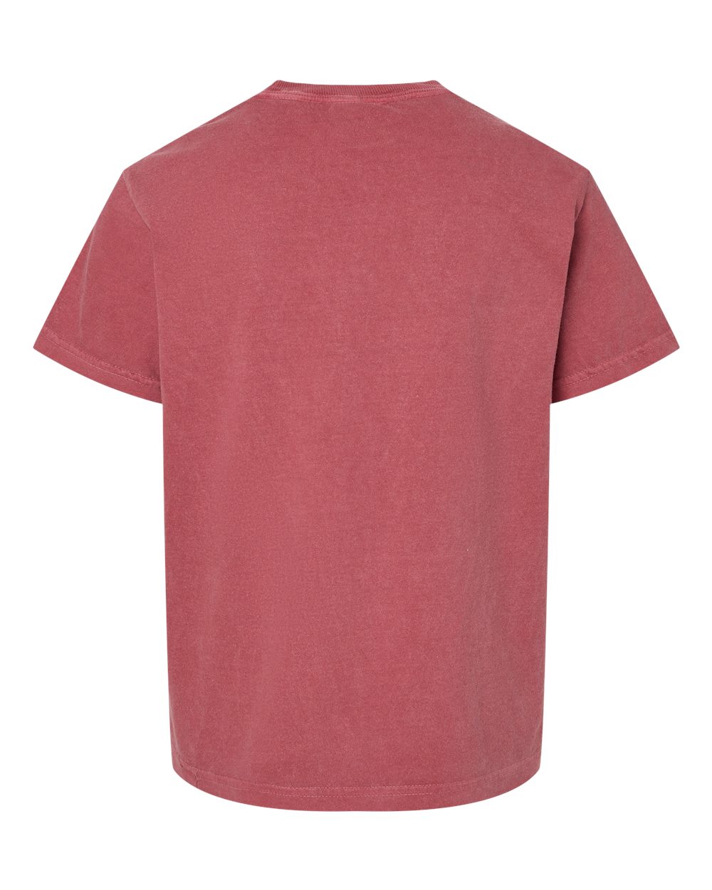 Youth Garment-Dyed Heavyweight T-Shirt - Back - B31608221 - Crimson